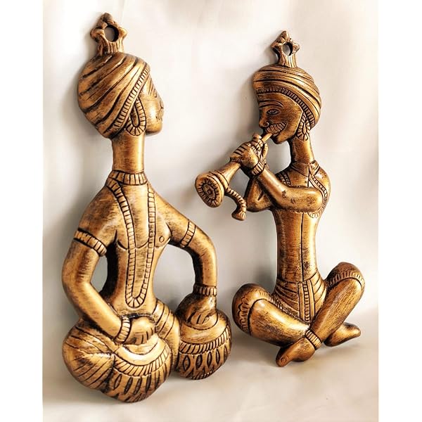 Buy Dhokra Brass Figurine, a Tribal Couple from The Koya Tribe of